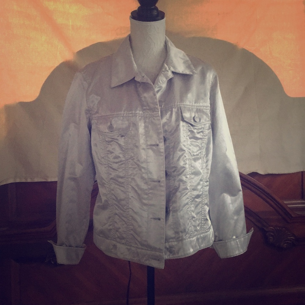 Chico’s silver jacket